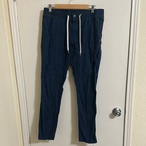 Vuori Mens Ripstop Climber Pants size large Blue Hiking EUC